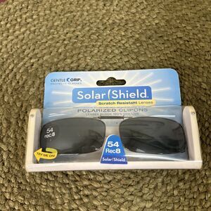 Gentle Grip Solar Shield Polarized Clipons 54 Rec 8 Stretch Fit